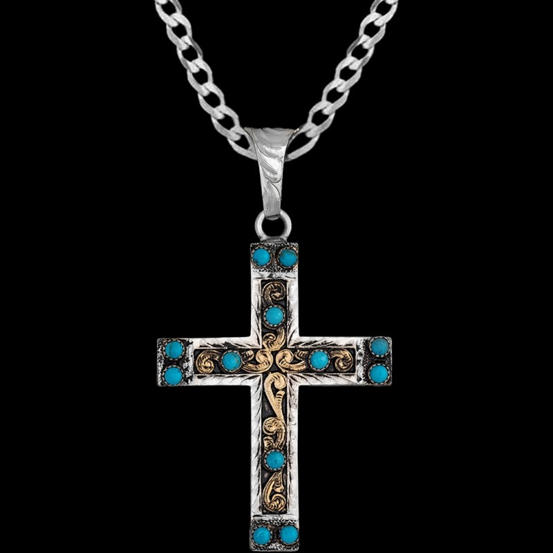 Isaiah Cross Pendant - Molly's Custom Silver