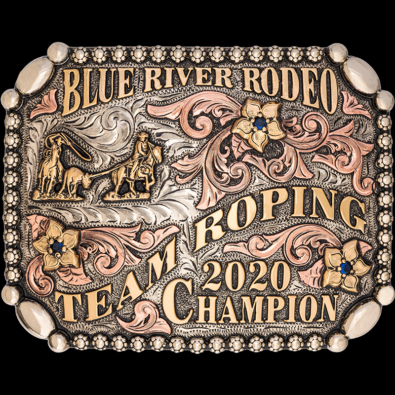 Wickenburg- Our Wickenburg buckle has a german silver base with oblong b