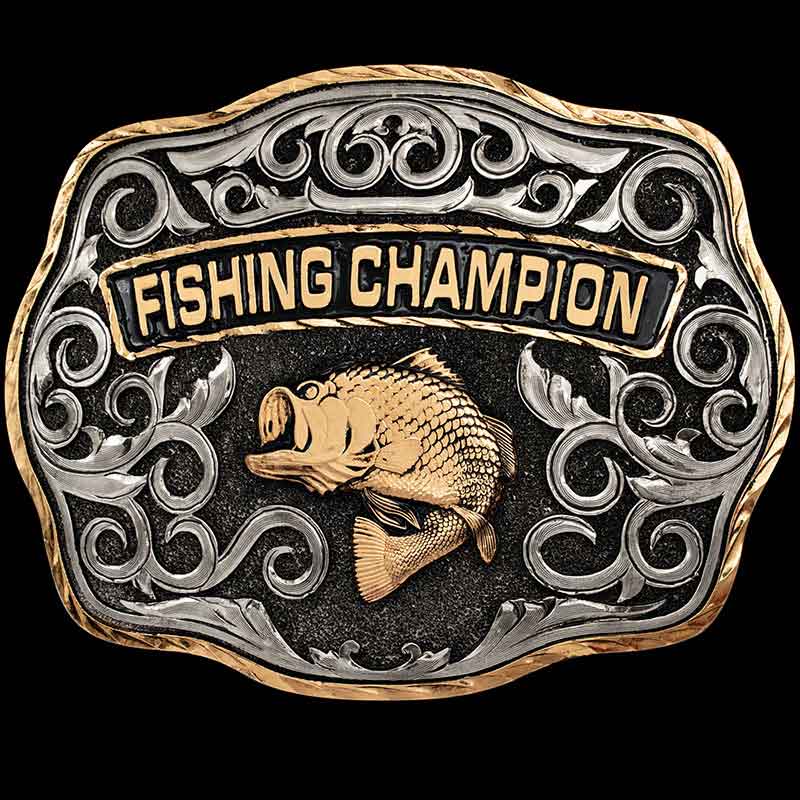 IN STOCK FISHING CHAMPION- Order this in-stock buckle and get same