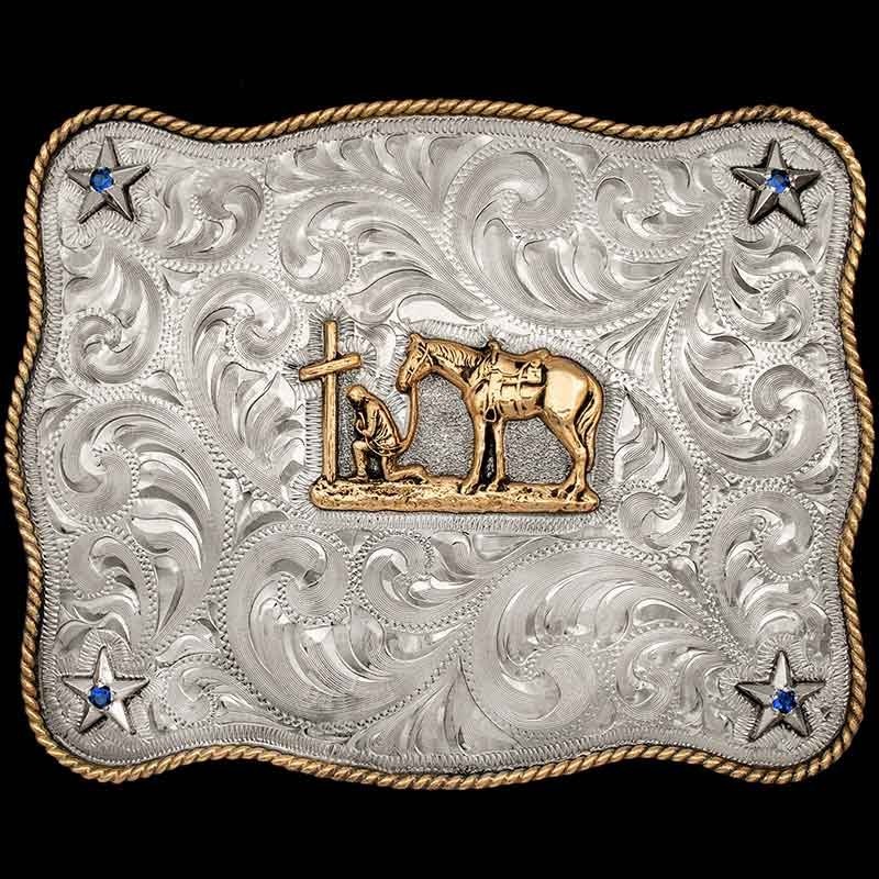 Red River Belt Buckle - Molly's Custom Silver