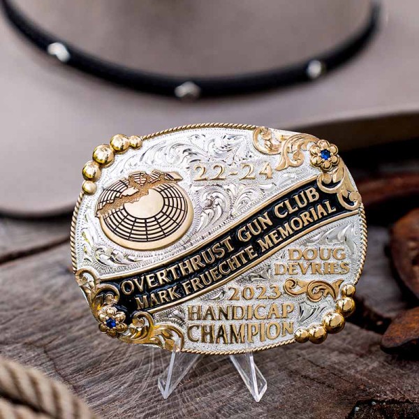 Stockyard Belt Buckle - Molly's Custom Silver