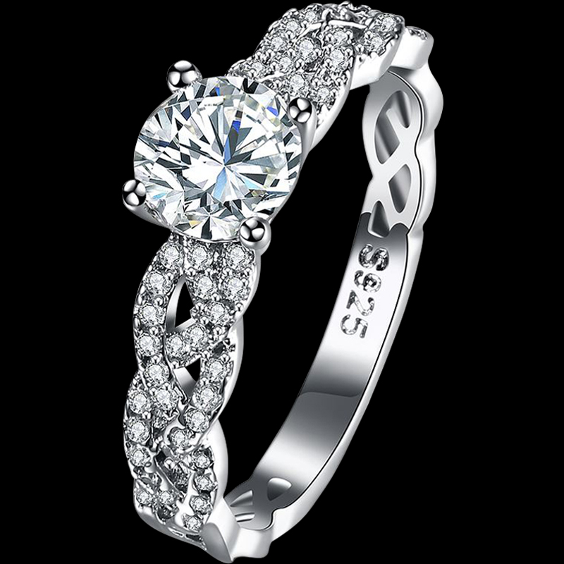 925 fas diamond on sale ring