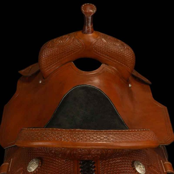 The back of the Trail Rider Western Saddle 